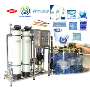500l/h純ミネラル飲料水システム機器大規模浄水システム水処理用柔軟剤UVランプ