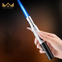 Briquet à flamme longue portable pour usage extérieur et cigares