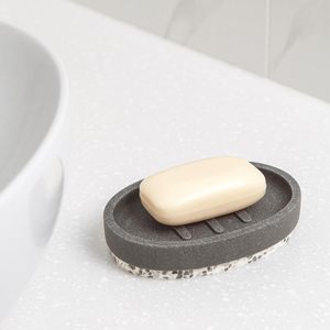 Ensemble d'accessoires de salle de <span class=keywords><strong>bain</strong></span> en résine Terrazzo moderne pour hôtel, vente en gros - Product Image 5