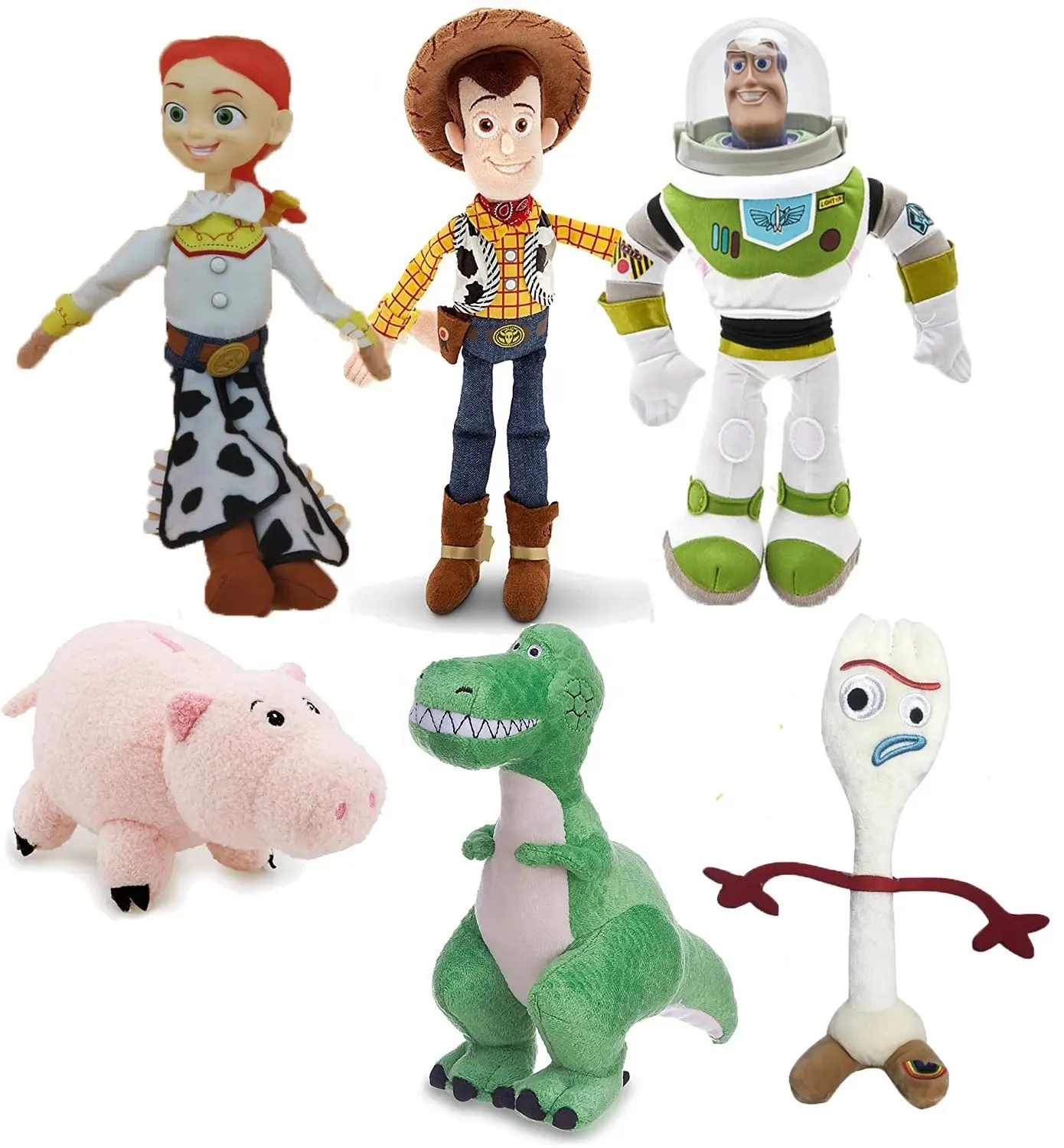 High quality Cartoon plush Toy Story Woody Buzz Jessie fokry Stuffed Plush Toys Dolls children Toy Kids Birthday Gift