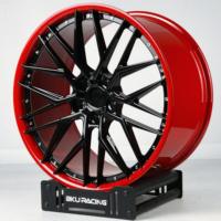 Jantes forgées BKU 5x120.65 2 pièces 19 20 21 pouces Jantes en alliage noir pour Chevrolet Corvette C6 C5 C7 C8 C4 ZR1 Z06