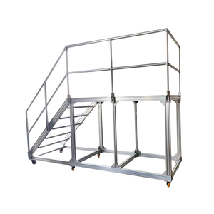 Plateforme de travail en aluminium de qualité supérieure HanTe, nouvelles escaliers industriels pour entrepôt, adaptés aux travaux en hauteur, personnalisables - Product Image 3