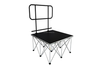 Plateforme de scène portable en aluminium avec design de cabine DJ légère pour mariages, événements scolaires, fêtes et clubs