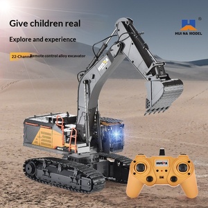 Escavadeira de Controle Remoto Huina 1592 12+ Canais 1/14 com Caçamba de Metal e Rotação de 680 Graus, Elétrica e Pronta para Uso - Product Image 5