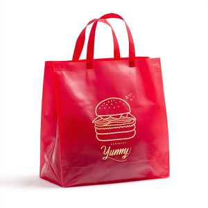 Tamaño personalizado Plástico HDPE LDPE Espesor Con Logo Imprimir Portador Regalo Boutique Venta al por menor Plástico Compras Bolsas de transporte - Product Image 1