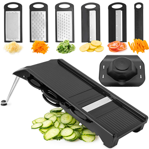 Cầm tay Mandolin Slicer Rau Chopper cho nhà bếp thực phẩm Slicer Cutter vắt tay với lưỡi - Product Image 1