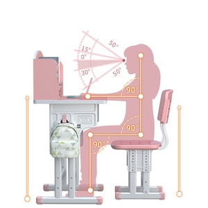 Ensemble <span class=keywords><strong>table</strong></span> et chaise d'étude pour étudiants, idéal pour la maison, l'école primaire, le collège, le lycée ou la formation - <span class=keywords><strong>Prix</strong></span> usine - Product Image 4