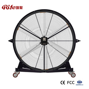 Ventilateurs industriels HVLS portables RIFE TR 110 avec manchons en plastique et pièces spéciales pour entrepôts, usines de fabrication et ateliers - Product Image 1