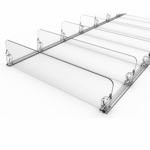 Séparateur d'étagère transparent réglable en plastique pour supermarché – Offre Spéciale - Product Image 2