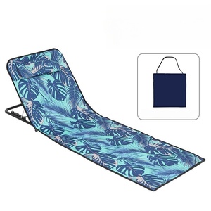 Chaises de plage légères et portables, coussins pliables, siège en métal, <span class=keywords><strong>lit</strong></span> de plage pour le camping, la pêche, le jardin, les voyages, la piscine, utilisation en extérieur - Product Image 1