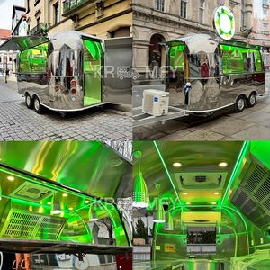 2025 Catering Concession Trailers Fully Equipped Fast Cart Coffee Ice <b>Mobile</b> <b>Kitchen</b> Food Truck - Product Image 2