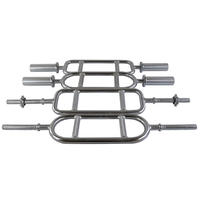 Livraison rapide 34 pouces Barbell Oly Triceps Bar 200lbs Capacité maximale Barre triceps Marteau moleté Barre de curling