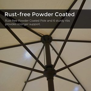 2x3 m Patio ô nhôm hình chữ nhật cực với độ nghiêng và quây trong 200g Polyester với lớp phủ UPF50 <span class=keywords><strong>oyester</strong></span> - Product Image 3