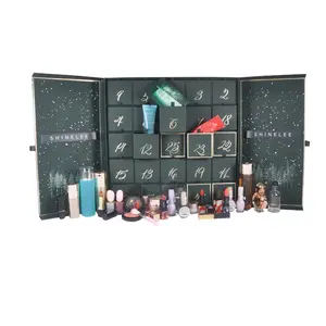 custom 12 day blank empty advent calendar box beauty and makeup jewellery packaging mistery indian sweet paper boxes