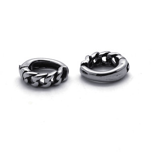 yunnique Stainless Steel Clip-on <b>Earrings</b> Geometric Design For Men And Women Fashion Jewelry Gift - Product Image 2