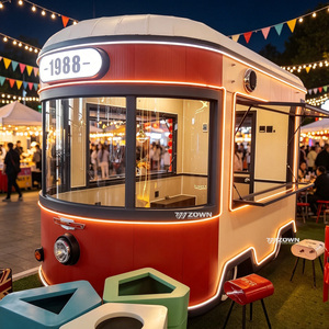 Chariot alimentaire mobile au design visuel distinctif, système utilitaire personnalisé pour les besoins de vente au détail en extérieur, carnaval, marché agricole, café et restauration rapide - Product Image 1