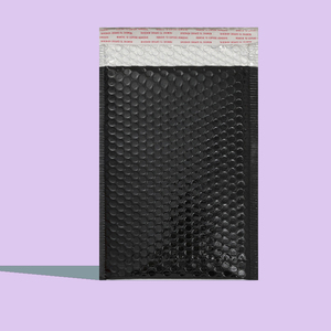 Film en aluminium noir épaissi, taille 28cm x 37cm + 6 sacs à bulles, sacs express, sacs d'emballage cosmétique, vente en gros - Product Image 1