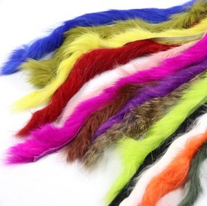 Bán buôn Chất lượng cao giá rẻ 17 Dải Lông thỏ màu được sử dụng để câu cá bay và vật liệu ràng buộc bay - Product Image 1