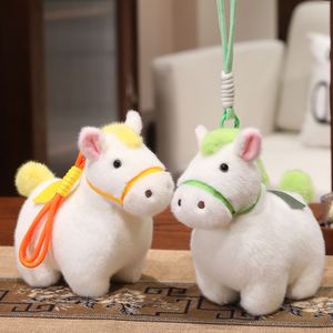 Llavero de peluche de caballo de 12 cm al por mayor, juguete personalizado para máquina de garras, suministro de muñecos de mascota del Año del Caballo pequeño - Product Image 5