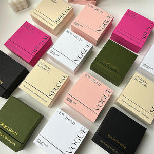 กล่องของขวัญกระดาษแข็งรีไซเคิลรักษ์โลกสำหรับใส่สร้อยข้อมือ แหวน เครื่องประดับ บรรจุภัณฑ์กระดาษแข็งเคลือบด้าน ปั๊มนูน สำหรับเครื่องสำอาง - Product Image 4