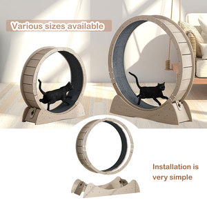 Large Solid Wood Running Wheel for Cats Silent Treadmill Roller Multi-Layer Sports <strong>Fitness</strong> Toy Weight Loss Small <strong>Pet</strong> Supplies - Product Image 5