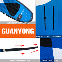 Planche de surf hydrofoil rigide personnalisable de haute qualité OEM en fibre de carbone EPS PVC Blue Ocean Surfing Wing Foil Pumping Dockstart