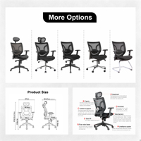 Chaise de bureau ergonomique à dossier haut Kabel Ergo Modern Executive, siège en maille réglable, garantie de 2 ans pour un usage domestique disponible