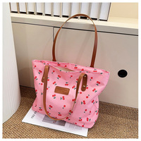 Mode-schoudertas met portemonnee Grote capaciteit draagtas voor dames Trendy handtas met fruitpatroon