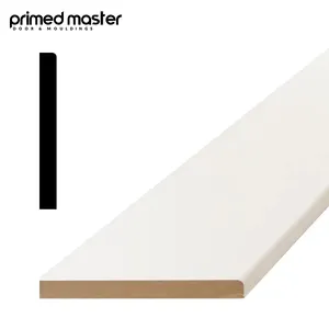 1/2 In. X 3-1/2 In. X 192 In. White Primed Mouldings Baseboard Skirting Base Board Painted Moulding Waterproof Mdf Mouldings