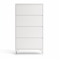 ASSOC Armoire de rangement pour chaussures en acier thermolaqué, ventilation à persiennes, résistante à la rouille, organisateur pour salon et entrée, OEM