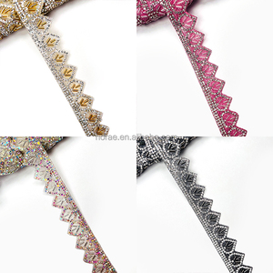 TR031 Grosir Manik-manik Rhinestone Bentuk Tabung, Manik-manik Beras, Hiasan Renda, Sabuk, Hiasan Mantel, Hiasan Topi, Tersedia Pemanas Besi - Product Image 6