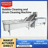 Machine de lavage à bulles automatique pour légumes, fruits et maïs, pour usage agricole