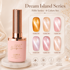 Esmalte de Uñas en Gel Efecto Ojo de <span class=keywords><strong>Gato</strong></span> Yunzuan Peach Nude, Set de 6 Colores, Removible con UV/LED, Magnético, Venta al Por Mayor, OEM, ODM - Product Image 5