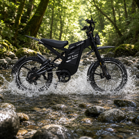 Vélo électrique tout-terrain OUXI GT2000 à pneus larges, déverrouillage intelligent NFC longue portée 100 km, super puissant, vélo d'aventure, vélo tout-terrain