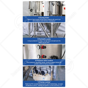 Machine sèche industrielle de poudre d'OCEAN Machine centrifuge de dessiccateur de jet de citron de paillasse de laboratoire pour l'acide aminé - Product Image 5