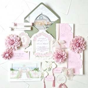 Suite d'invitations de mariage de luxe élégante, artisanat haut de gamme pour les lieux de mariage et les clients B2B transfrontaliers - Product Image 2