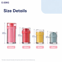 Pot de crème sans air rechargeable, articles de toilette durables pour hôtels, soins personnels, échantillon de 30 ml, approvisionnement en vrac