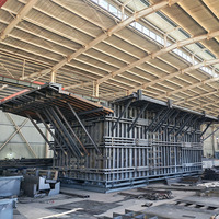 Coffrage en acier à construction rapide pour bureaux et maisons préfabriquées en béton, coffrage réutilisable pour logements à faible coût, pour salle de bain et salle de sport