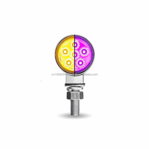 Luz LED Personalizada para Camión, Mini Marcador Lateral Redondo de Doble Cara de 1.8 Pulgadas, Indicador de Advertencia, Reflector, Luz de Freno y Reversa para Remolque - Product Image 3