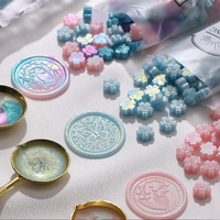 La cire de laque de perle de cire en forme de fleur de cerisier est utilisée pour l'emballage de cadeau d'invitation d'enveloppe fabricants de boîte cosmétique en gros