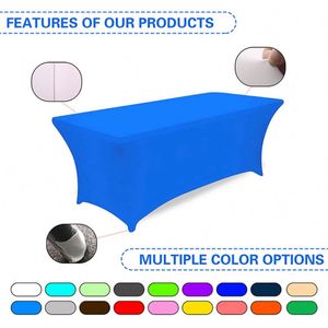 Mantel Rectangular Plegable Personalizado de Poliéster Tejido de 6-8 pies con Marca para Eventos y Exposiciones - Product Image 5