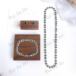 Conjunto de Joyería Clásico de la <span class=keywords><strong>Serie</strong></span> Angel Crystal de Alta Gama, Collar, Pulsera y Aretes, Regalo para Mujer - Product Image 5