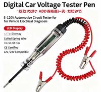 Testeur de tension numérique pour voiture, stylo de détection de circuit 12V 24V 90V, indicateur LED, outil de diagnostic et de réparation automobile