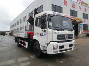 Dongfeng 4X2 12 <strong>Hydraulic</strong> Leg Straight Knuckle Arm <strong>Mobile</strong> 10tons Light Articulated Boom Loader Lorry <strong>Lifter</strong> Truck Mounted Crane - Product Image 5