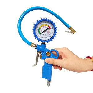 Manomètre de pression des pneus, manomètre de pression d'air des pneus, corps métallique, connecteur rapide, gonfleur de pneus immergé dans l'huile - Product Image 6