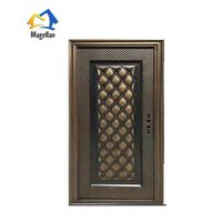 Porte en acier de haute qualité, porte d'entrée principale moderne, porte extérieure en acier de sécurité, porte d'appartement