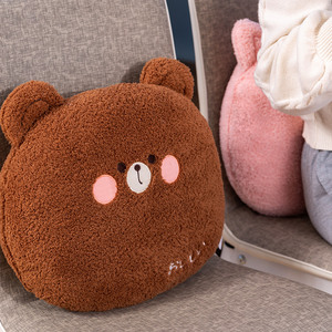 Almohada de felpa de oso súper suave, peluche de conejo, oso de peluche, Rana, adorable oso de peluche, Tigre, escuchar cerdo, cojín para sofá - Product Image 2