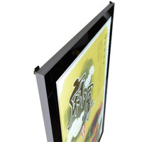 Boîte d'affichage lumineuse magnétique pour affiche publicitaire, cadre en aluminium ultra-fin de 17 mm d'épaisseur, haute luminosité