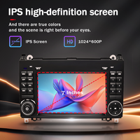 Pour Mercedes-Benz B200 (2004-2012) Lecteur multimédia Android 14 7 pouces 4 Go + 64 Go, unité centrale sans fil Android Auto & CarPlay DSP