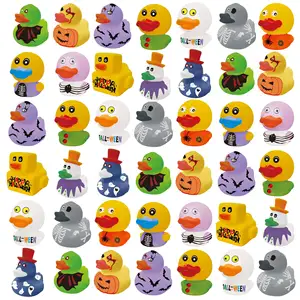 2 Inch Rubber Duckies Assorted Mini Rubber Ducks in Bulk Rubber Ducky Party Supplies for Boys Girls Trick Halloween Themed Bath